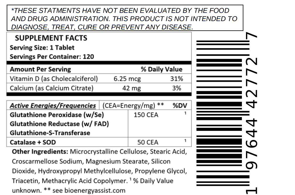 Glutathione SUPPLEMENT FACTS and info