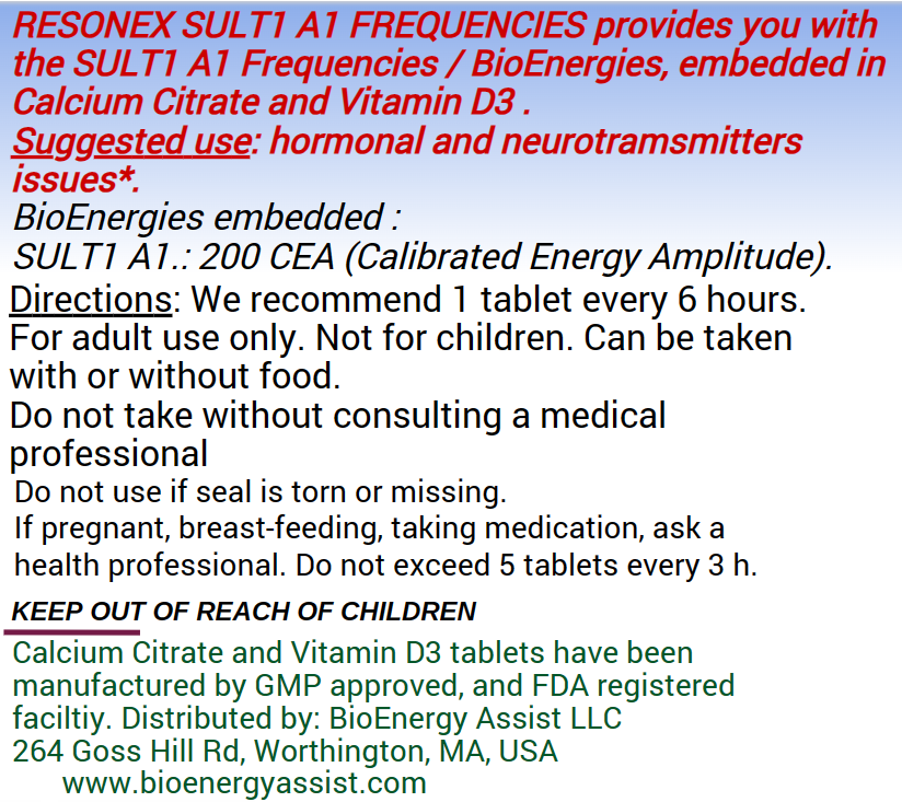 RESONEX SULT1 A1 information